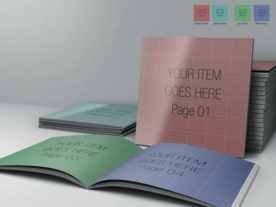 书籍杂志样机效果图