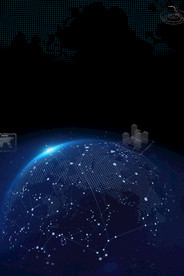 大数据蓝色地球背景