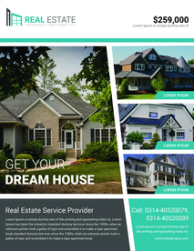 房地产海报模板