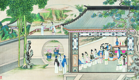 古代市井工笔画