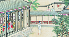 古代市井工笔画