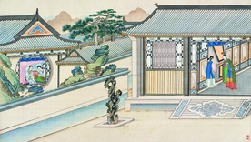 古代市井工笔画