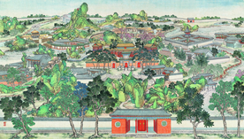 古代市井工笔画