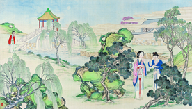 古代市井工笔画