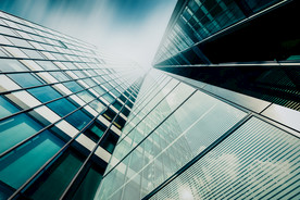 现代建筑 科幻建筑 玻璃幕墙