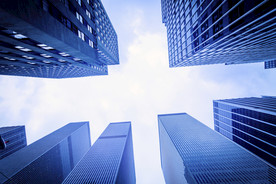 现代建筑 科幻建筑 玻璃幕墙