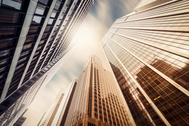 现代建筑 科幻建筑 玻璃幕墙