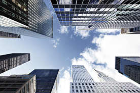 现代建筑 科幻建筑 玻璃幕墙