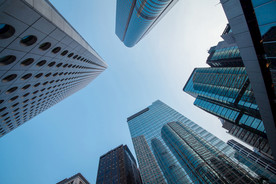 现代建筑 科幻建筑 玻璃幕墙