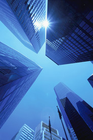 现代建筑 科幻建筑 玻璃幕墙