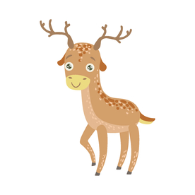 卡通梅花鹿