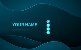 条纹艺术渐变名片简约素材