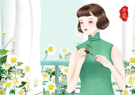 复古旗袍女装图片