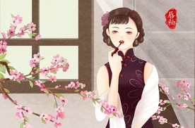 复古旗袍女装图片