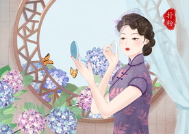 复古旗袍女装图片