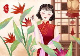 复古旗袍女装图片