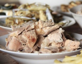 一碗美味佳肴的肉