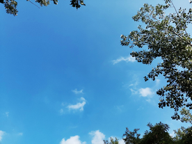 天空乡下农村风光背景素材