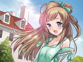 少女人物插画卡通海报素材