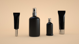 洗护用品包装立体样机背景素材