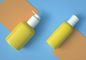 洗护用品包装立体样机背景素材