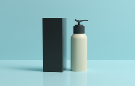 洗护用品包装立体样机背景素材