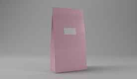 纸袋包装立体样机背景素材