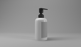 洗护用品包装立体样机背景素材