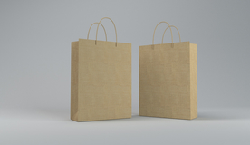 包装盒纸袋立体样机背景素材