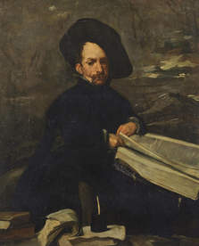 古典人物场景油画