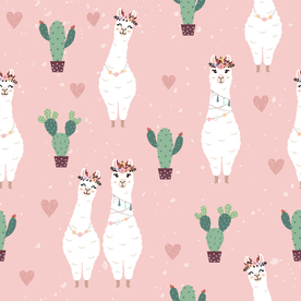 小清新卡通图案背景