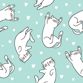 小清新卡通图案背景