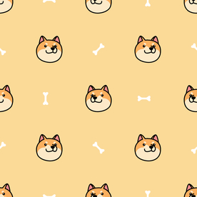 小清新卡通图案背景