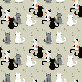 小清新卡通图案背景