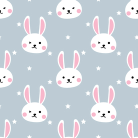 小清新卡通动物图案背景