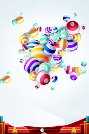 蓝色海报展板矢量背景