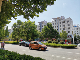 城市建筑道路公路路口背景素材