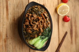雪菜肉丝盖浇饭