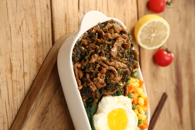 雪菜肉丝盖浇饭