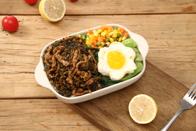 雪菜肉丝盖浇饭