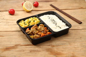 红烧鸡块套餐饭