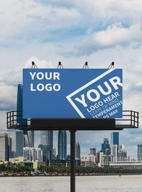 户外广告牌样机