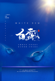 白露传统节日活动促销宣传海报