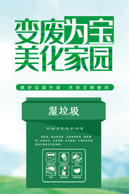 垃圾分类社会公益宣传活动海报