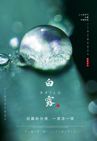 白露传统节日促销活动宣传海报