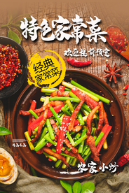 特色农家菜美食活动促销宣传海报
