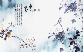 花鸟背景墙