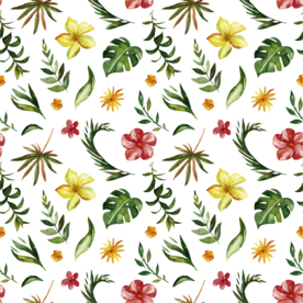 森系创意拼接背景