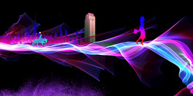 炫酷流光炫彩光效图片