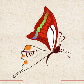 矢量动物 矢量植物 插画 手绘